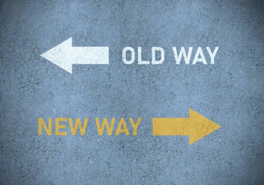 change old to new