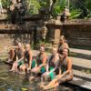 women in the water temple after water blessing