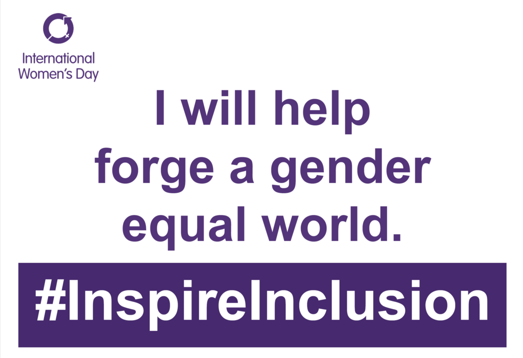 I will help forge a gender equal world